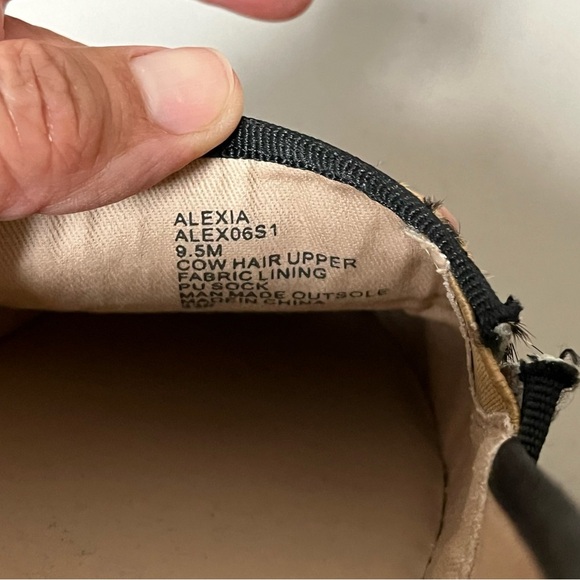 Steve Madden Alexia Leopard Print Calf Hair Platform Espadrille Flat size 9.5M - Picture 11 of 12